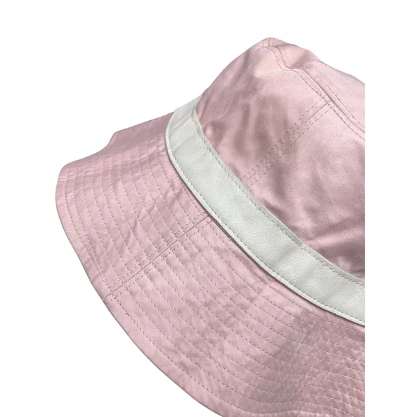 Vintage Y2K Coach Pink Bucket Hat Leather Buckle Belt Charm Size Small P/S - Image 4