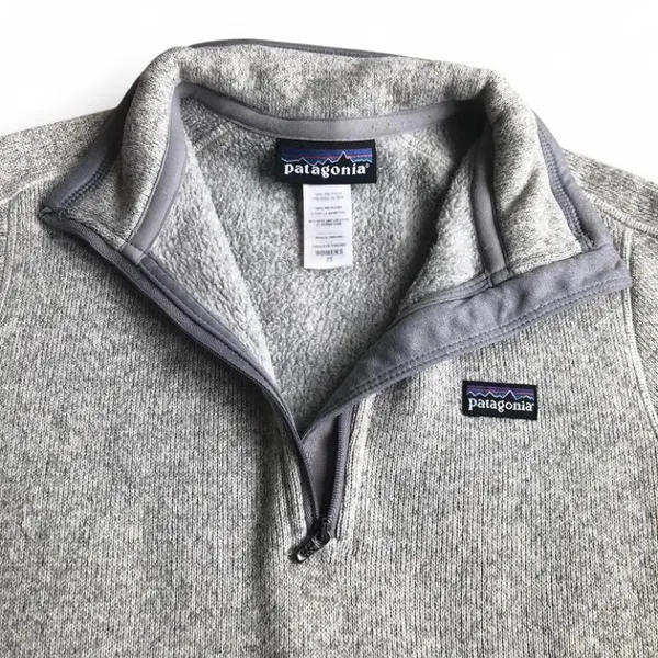 Patagonia Women's Better Sweater 1/4 Zip Fleece Gray Size XS - Image 9
