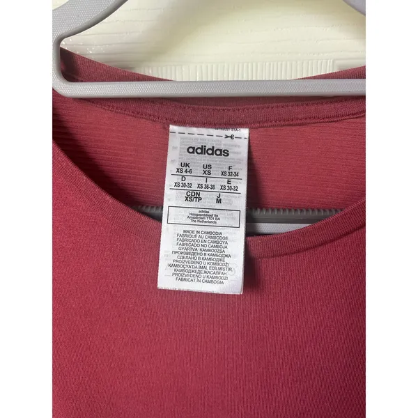 Adidas Baggy Pink Workout Tee - XS - Image 4
