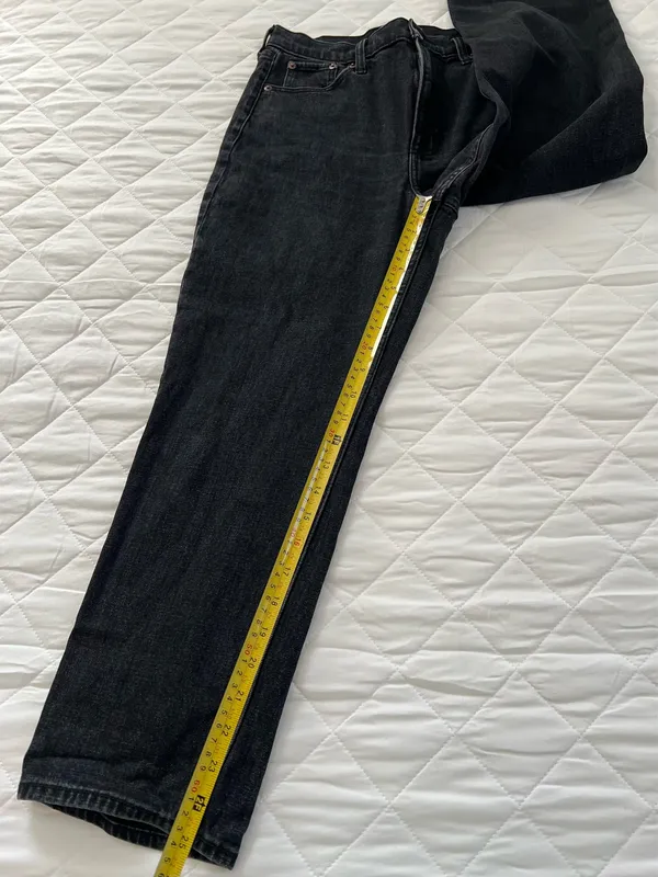 Abercrombie & Fitch Women’s Jeans Size 29 8R Black High Rise Straight Leg Denim - Image 6