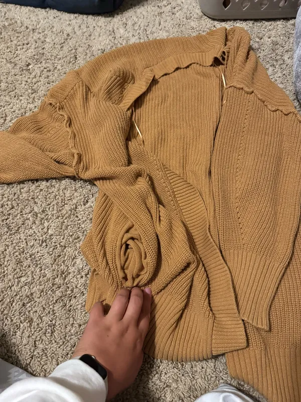 arizona cardigan mustard color - Image 2