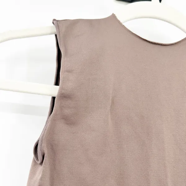 Skims Womens Minimalist‎ Essential Crewneck Sleeveless Bodysuit XXS / XS Taupe - Image 4