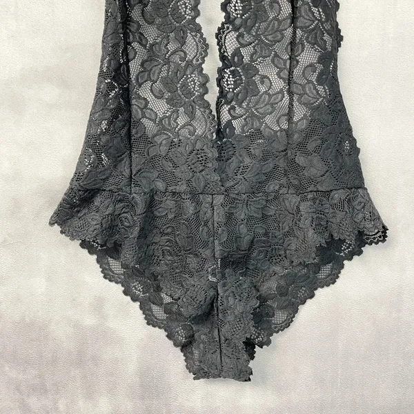 Adore Me Womens Lace Bodysuit Large Coquette Boudoir Romantic Goth Femme Fatale - Image 4