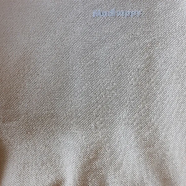 Madhappy Sweatshirt Terry Cloth Yellow Medium Cropped Crewneck - Image 4