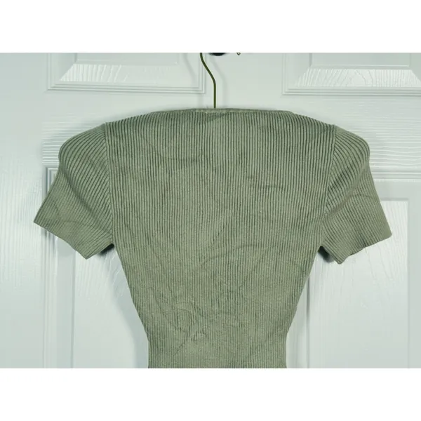 Abercrombie & Fitch Sweetheart Corset Bodysuit Size XS Sage Green Romantic Sexy - Image 6