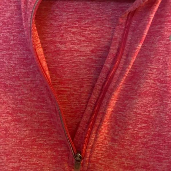 Pink Marled Nike Running Dri-Fit Quarter Zip Activewear Top - Image 8