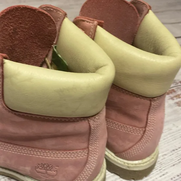 Timberland Pink leather combat boots Size 6 - Image 15