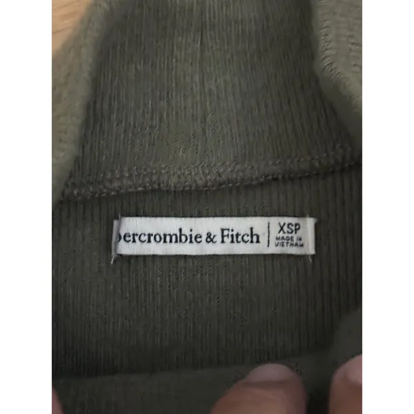 Abercrombie & Fitch sage green mock neck pullover sweater top size xs petite - Image 3