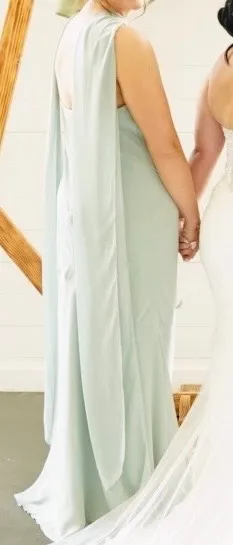 Birdy Grey Bridesmaid Dress Sage Green chiffon - Image 2