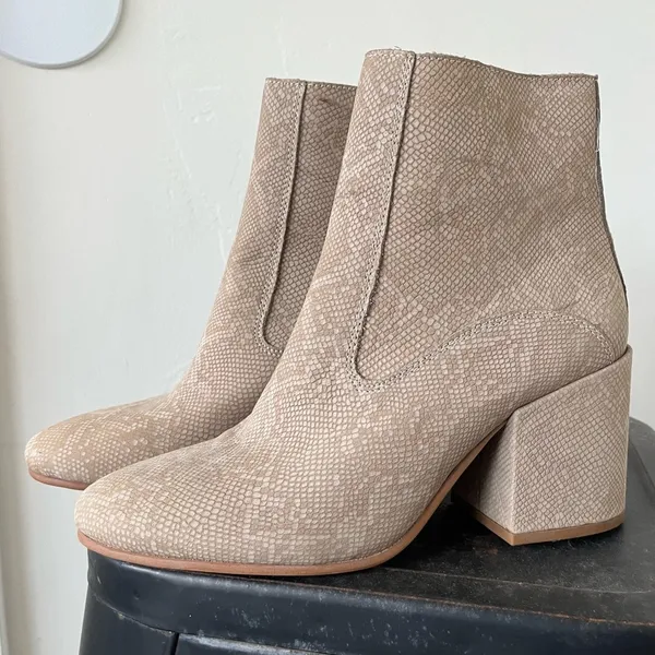 Lucky Brand Beige Booties - Image 2