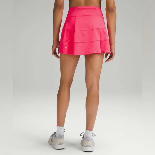 Lululemon Pace Rival Mid-Rise Skirt *Long Lip Gloss Pink Size 0 Tennis Golf - Image 2
