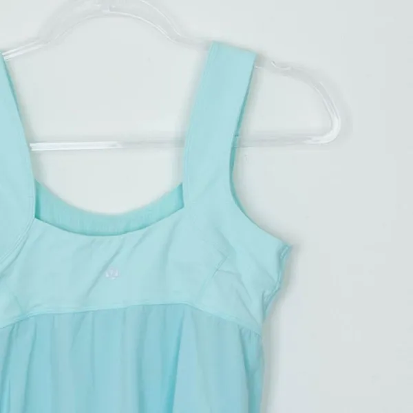 Lululemon Womens Run: Ta Ta Topper Tank Top Size‎ 6 Aquamarine Running Workout - Image 6