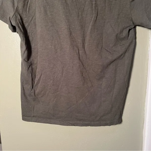 A.n.a. Women's Size Medium T-Shirt V-Neck Short‎ Sleeve Dark Army Green Cotton - Image 9