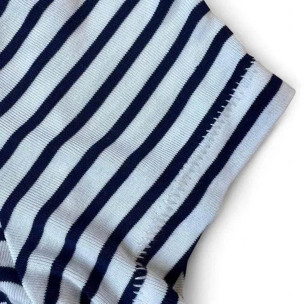 Zara Women's White and Blue T-shirt - Image 4