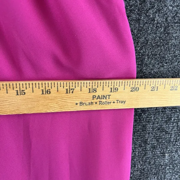 Banana Republic Fuchsia Pink Wide Leg Palazzo Pants Slits Pockets Size Large - Image 6