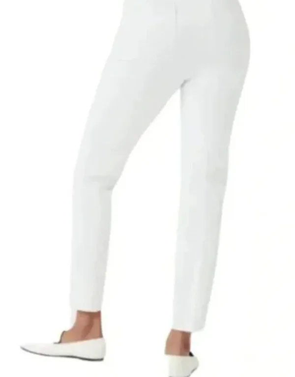 NWT SPANX On-the-Go Ankle Slim Straight Pants Classic White - Image 4