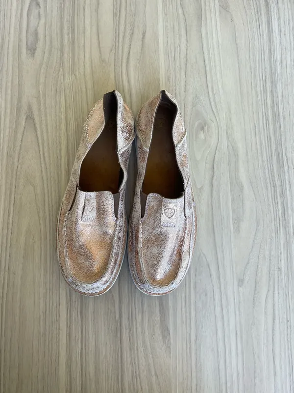 Ariat Tan Leather Slip-On Shoe - Image 12