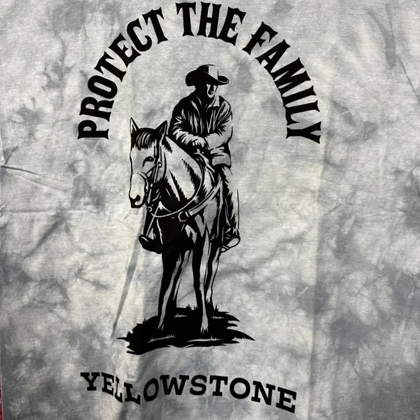 Protect the Family Dutton Ranch Yellowstone Tie Dye L - Image 2