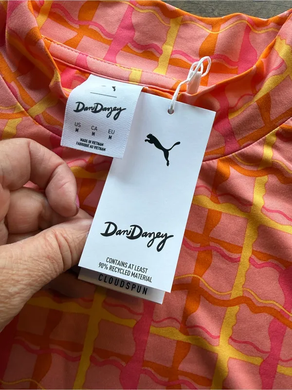 PUMA X Dani Dazey CLOUDSPUN Mock Neck Golf Shirt 629987 01 Women's Size M NEW - Image 6