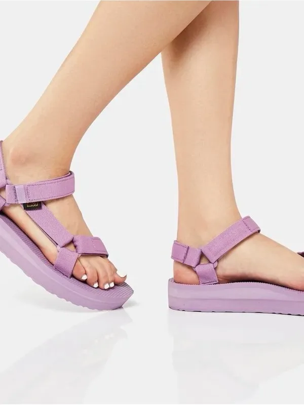 Teva Lavender Platform Strappy Sandals - Image 4
