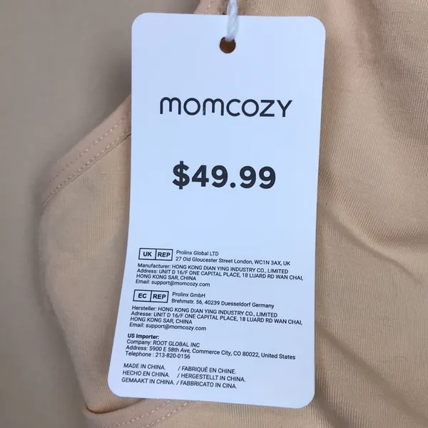 NWT MomCozy Milk Pumping Bra Nude Adjustable Post Maternity - Image 7