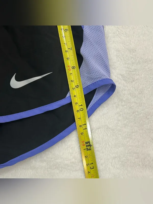 Nike Dri-Fit Tempo Black & Blue Lined Athletic Jogging Running Shorts Women’s XS - Image 7