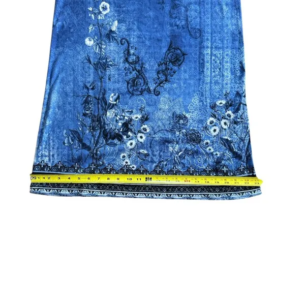 Blue Floral Midi Dress - Image 8