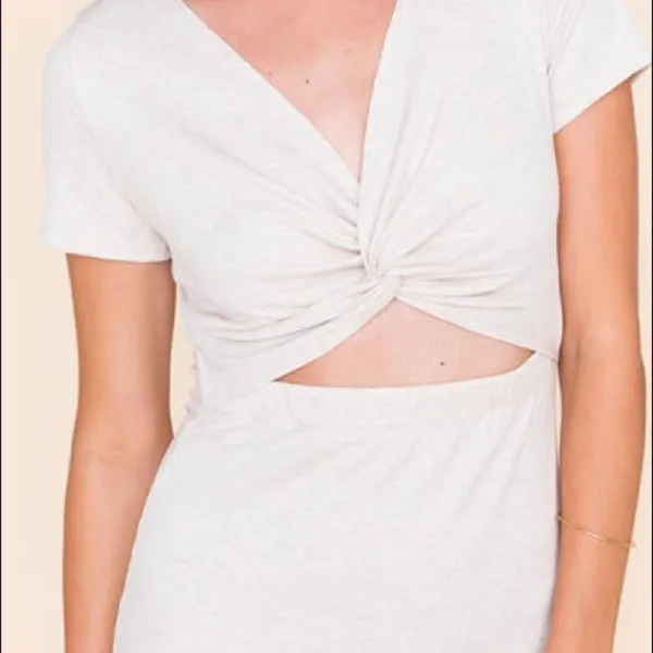✨ Andy Twist Front Mini Dress✨ White Size XL - Image 3