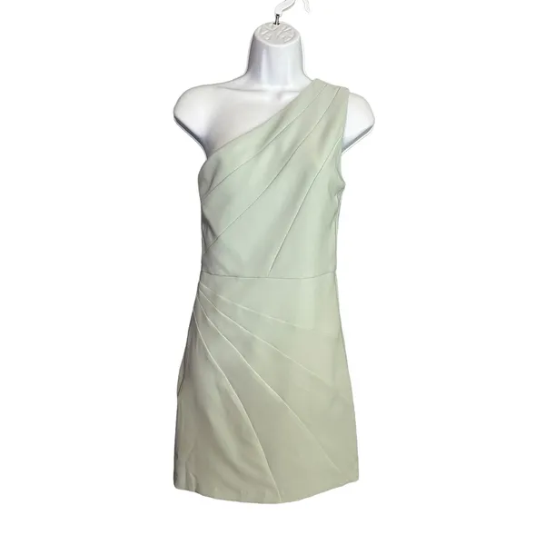 Michael Costello Blue One Shoulder Mini Dress SMALL Bodycon Cocktail $188 NEW - Image 4