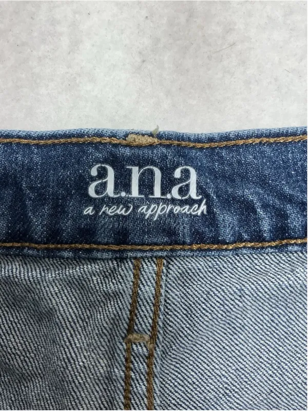 Womans Excellent Ana Blue Jeans Straight High Rise Size 14 Waist 33 Inch - Image 4
