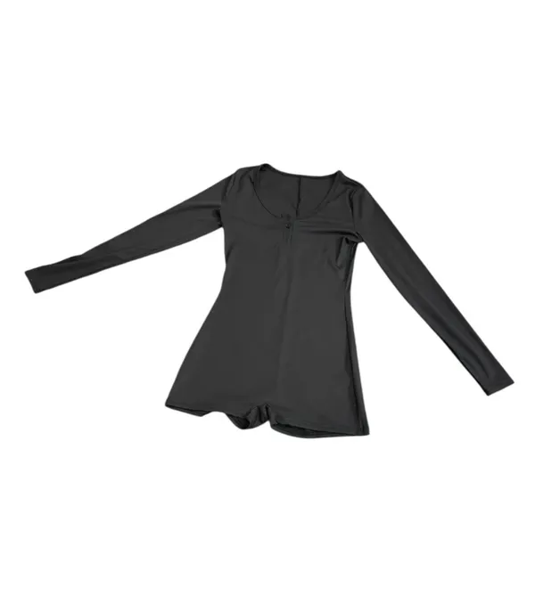 Women’s Long sleeve Shorts Romper Black Size M - Image 2