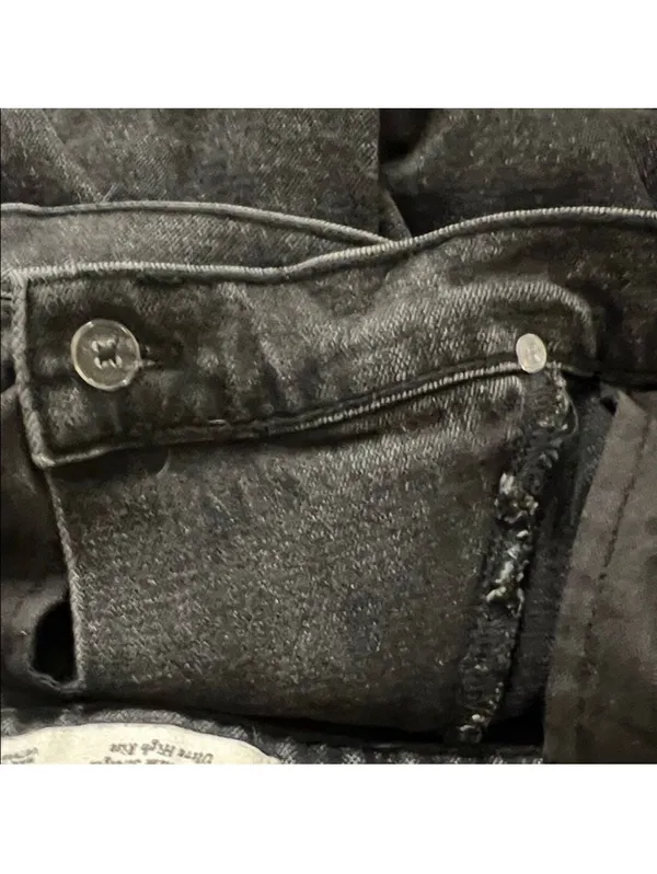 Abercrombie & Fitch 90s Ultra High Rise Black Jeans Women 32 - Image 5