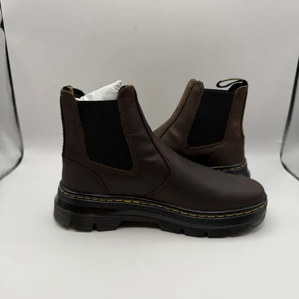 Dr. Martens Embury Crazy Horse Leather Brown Boots Unisex Men's 5/Women's‎ 6 New - Image 5