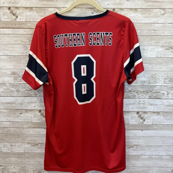 Dairy Queen Womens M Youth‎ XL Jersey Shirt Dixie Softball #8 Southern Country - Image 4