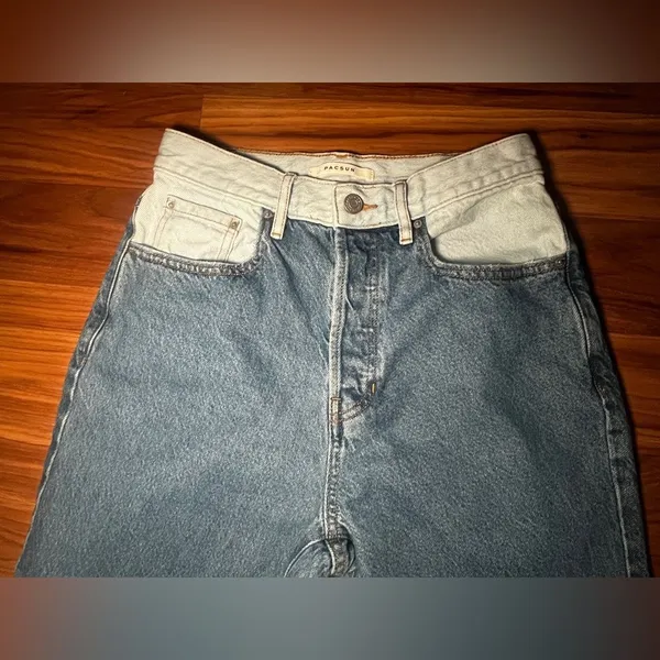 Pacsun Dad Jeans Patch Denim Size 26 Women's Button Fly - Image 10