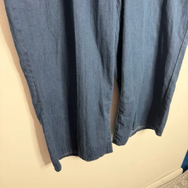 NYDJ Brigitte High Rise Wide Leg Capri Serendipit Blue Wash NWT Size‎ 16 Casual - Image 8