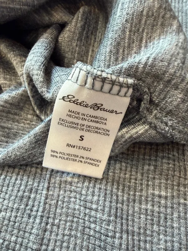 Eddie Bauer Cozy Gray Two-Piece Sleep Set Medium - C35-010 - Image 6