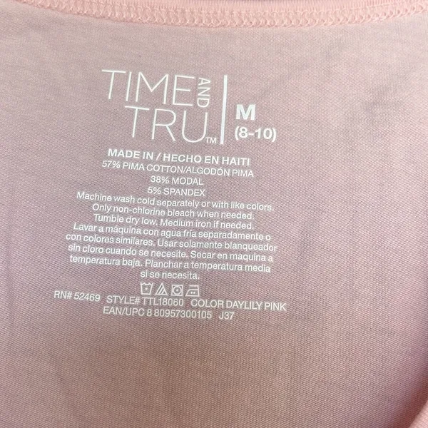 Pink Pastel Blush Vneck Short Sleeve - Image 3