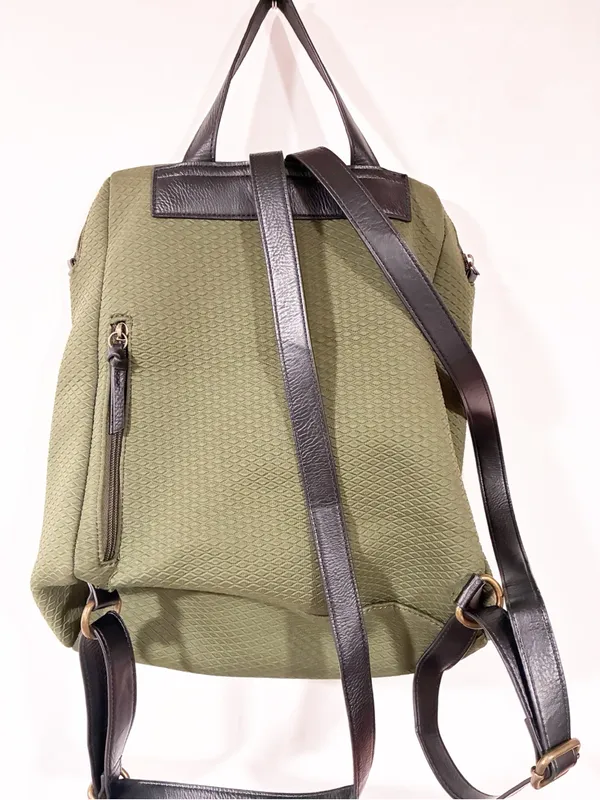 Elliott Lucca by Sak NEW Olvera Neoprene 13" Laptop Backpack Utility Bag Green - Image 6