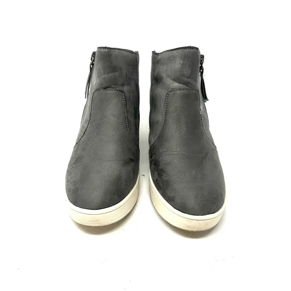 Serra Size 7 Zip‎ Up Hi Top Ankle Boots Booties Gray Fashion Shoes - Image 2