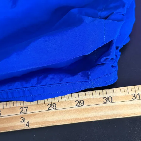 VS PINK Blue Parachute Cargo Pants Womens S Swishy Windbreaker Jogger Utility - Image 9