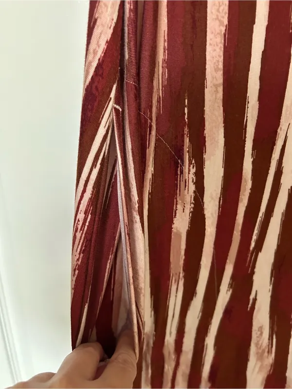 Soma Jersey Knit One-Shoulder Maxi Bra Dress Sahara Striped Ombre Pattern - Image 5