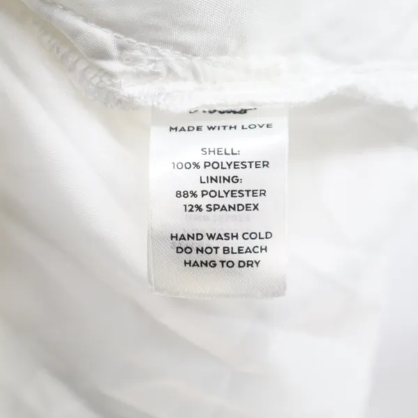 Lulus Loveliest Looks Midi Dress Womens Large White Floral Jacquard Tie-Strap - Image 3