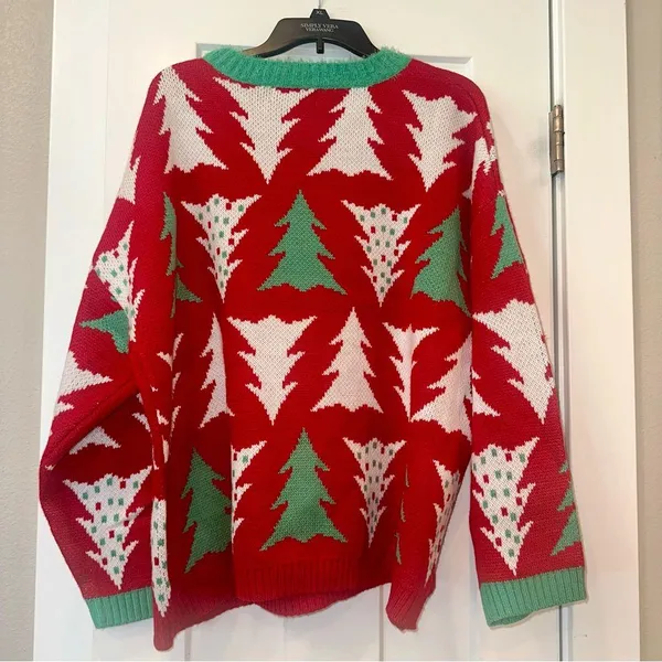 33 Degrees Christmas Tree Ugly Christmas Sweater XL NWT - Image 3