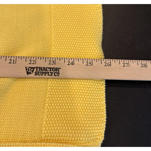 Orvis Womens‎ Medium Yellow Button Front Cardigan Sweater Knit Preppy Career - Image 7