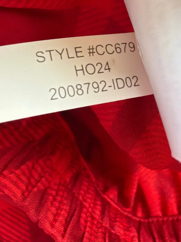 NWT J. CREW FACTORY Printed Bias Slip Skirt Autumn Crimson Candy Apple Medium - Image 11