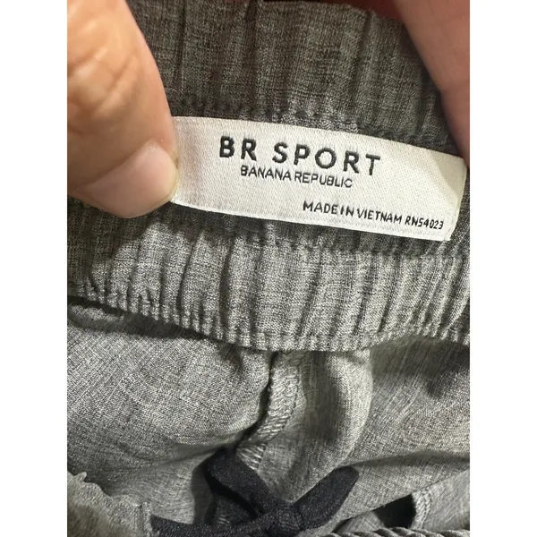 Banana Republic BR Sport Flyweight Jogger Pants Core Temp Grey Heather Womens L‎ - Image 6
