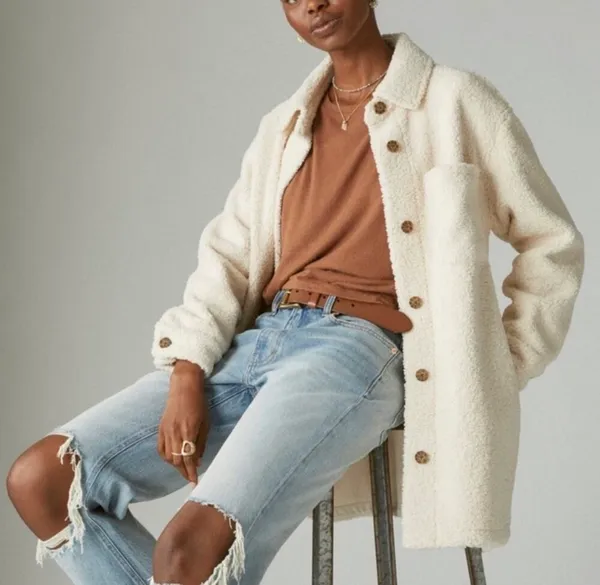 Lucky Brand Teddy Jacket Sherpa - Image 2