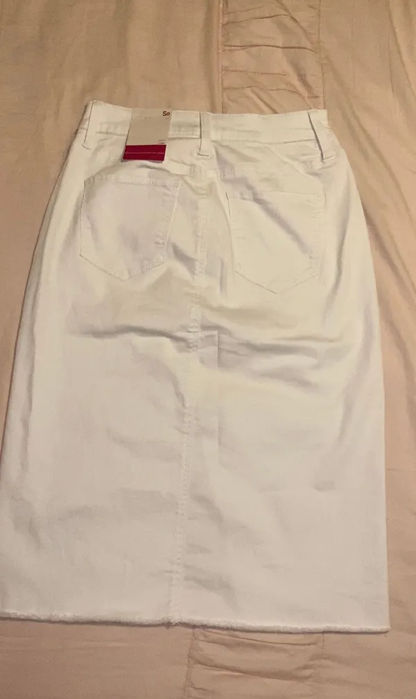SO White Denim Skirt - Image 2