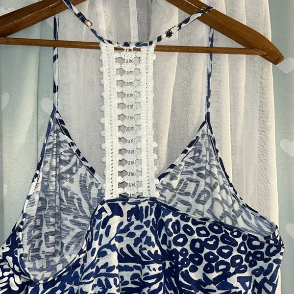 Lilly Pulitzer Size L V Neckline Fringed Tank - Image 6